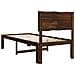 Letto Singolo con Testiera ROSTOCK Marrone Scuro 100 x 200 cm - Foto miniatura 6