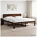 Letto matrimoniale con testiera ROSTOCK Marrone Scuro - Foto miniatura 4
