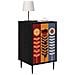Armadio da Notte ESSEN 2 pz Rovere Nero 36 x 33 x 61 cm - Foto miniatura 3