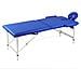 Lettino Pieghevole Da Massaggio Blu 2 Zone Con Telaio Alluminio - Foto miniatura 1