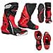 Stivali Omologati Ce Moto Quad Motocross Touring Sport Rosso 40 - Foto miniatura 1