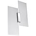 Novità! Applique Cromo Per Salotto E Corridoio - Metallo E Vetro - Fabiano Sl. 0197 Lampada A Muro Quadrata, Stile Classico, A 2 Luci Led E-27 *** Lampade - I Prezzi Più Bassi Su Amazon! - Foto miniatura 14