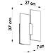 Novità! Applique Cromo Per Salotto E Corridoio - Metallo E Vetro - Fabiano Sl. 0197 Lampada A Muro Quadrata, Stile Classico, A 2 Luci Led E-27 *** Lampade - I Prezzi Più Bassi Su Amazon! - Foto miniatura 15