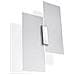 Novità! Applique Cromo Per Salotto E Corridoio - Metallo E Vetro - Fabiano Sl. 0197 Lampada A Muro Quadrata, Stile Classico, A 2 Luci Led E-27 *** Lampade - I Prezzi Più Bassi Su Amazon! - Foto miniatura 4