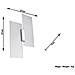 Novità! Applique Cromo Per Salotto E Corridoio - Metallo E Vetro - Fabiano Sl. 0197 Lampada A Muro Quadrata, Stile Classico, A 2 Luci Led E-27 *** Lampade - I Prezzi Più Bassi Su Amazon! - Foto miniatura 7