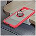 Cover Samsung Galaxy S21 Anello In Metallo Funzione Supporto Rosso - Foto miniatura 5