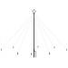 Albero di Natale Cascata Luci LED Interni Esterni 400 LED 2,5 m - Foto miniatura 1