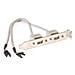 USB 2.0 Bracket 8x Single Sockets 2x USB A Socket cavo di interfaccia e adattatore - Foto miniatura 1