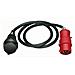 1.5m H07RN-F 3G1,5, Maschio / femmina, 1,5m, Nero, 400V, 16A - Foto miniatura 1