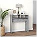 Tavolino Consolle Grigio Cemento 78x30x80cm Legno Multistrato - Foto miniatura 3