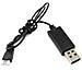 1 Pezzo Cavo Di Ricarica Usb Nero Syma X5c Rc Quadcopter Parti Di Ricambio - Foto miniatura 1