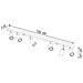 Applique Da Soffitto In Legno Berg 6 Legno Naturale 200x50x1200 Mm Legno - Foto miniatura 5