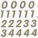 70 Adesivi - Numeri - Glitter Oro - Foto miniatura 1