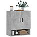 Armadietto a Muro Grigio Cemento 60x31x70 cm Legno Multistrato - Foto miniatura 2