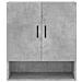 Armadietto a Muro Grigio Cemento 60x31x70 cm Legno Multistrato - Foto miniatura 4