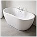 Vasca Da Bagno Free Standing Ovale Acrilico Bianco Lucido 3 Misure H 60 Cm *** Misure : 160x80x60 Cm - Foto miniatura 2