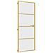 Porta Interni Sottile Oro 76x201,5cm Vetro Temperato Alluminio - Foto miniatura 1