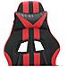 Sedia da Gaming Girevole Nera e Rossa in Similpelle - Foto miniatura 7