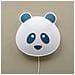 Soft Lampada Da Parete Panda Bear Blu - Foto miniatura 2