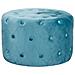 Pouf Seduta Rotondo 67 Cm Rivestito In Velluto Morbido E Colorato Softy - Darkcyan - Foto miniatura 1