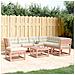 Set Divani Giardino 7 Pz Con Cuscini Legno Massello Di Douglas - Foto miniatura 8