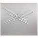 Plafoniera Lampadario 45 Watt Led Luce Calda 3000k Stile Moderno Bianco Pn21bc - Foto miniatura 2