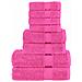 Set ASciugamani SOLUND 8 pz Rosa 600 gsm - Foto miniatura 1