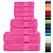 Set ASciugamani SOLUND 8 pz Rosa 600 gsm - Foto miniatura 2