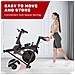 Cyclette Da Casa Professionale - Bicicletta Ad Attrito Indoor Per Fitness Da Camera Con Schermo Lcd E Portabicchieri - Volano 12kg - Struttura In Acciaio Da 80 Mm - Capacità Di 150 Kg - Foto miniatura 2