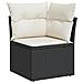 Set Divani Da Giardino Con Cuscini 8 Pz Nero In Polyrattan - Foto miniatura 3