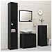 Lusso Casadino -  Mobile Da Bagno Nero 30x30x95 Cm In Legno Multistrato - Foto miniatura 2