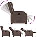 Poltrona Reclinabile Marrone in Similpelle - Foto miniatura 4