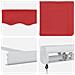 Tenda Retrattile Manuale  Rossa 300x250 cm, Tessuto di Ricambio per Tenda  per Struttura 3x2.5 m Rossa - Foto miniatura 8