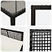 Set da Pranzo da Giardino 7 Pezzi con Cuscini Nero Poly Rattan - Foto miniatura 9