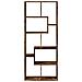 Libreria Divisorio Rovere Fumo 67x25x161,5 cm in Truciolato - Foto miniatura 5
