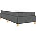 Letto a molle con materasso Grigio scuro 100 x 200 cm Tessuto - Foto miniatura 1