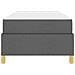Letto a molle con materasso Grigio scuro 100 x 200 cm Tessuto - Foto miniatura 7