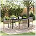 Set da Pranzo per Giardino 5 pcs Beige polyrattan - Foto miniatura 2