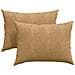 Cuscini da Divano 2 pcs Marrone 70 x 50 cm Tessuto in Cords - Foto miniatura 1