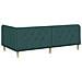 Cornice del letto ad angolo Verde Scuro 90 x 190 cm Tessuto - Foto miniatura 7