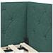Cornice del letto ad angolo Verde Scuro 90 x 190 cm Tessuto - Foto miniatura 8