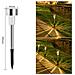 Luci Solari Da Giardino In Acciaio Inossidabile 4.5cm Bianco Caldo (confezione Da 10) - Ideali Per Giardino E Campeggio - Foto miniatura 2