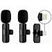 Microfono Lavalier Wireless per iPhone Kit 2 Trasmettitori + 1 Ricevitore Plug & Play 2.4 GHz Audio Professionale per Vlog e Video Social - Foto miniatura 1