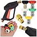 Pistola Alta Pressione Fortis 4000 Psi M22 - Set 5 Ugelli Quick Connect + Adattatore Karcher Hd Easy!lock | 275 Bar | Universale - Foto miniatura 1