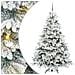 Albero di Natale artificiale con 300 LED Bianco 210 cm PE e PVC - Foto miniatura 1
