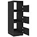 Mobile da lavanderia con porta Rovere Nero 50 x 68 x 162 cm - Foto miniatura 5