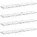 Scaffale da parete 4 pcs Marmo Bianco 120 x 23,5 x 4 cm - Foto miniatura 1