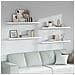 Scaffale da parete 4 pcs Marmo Bianco 120 x 23,5 x 4 cm - Foto miniatura 2