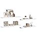 Scaffale da parete 4 pcs Marmo Bianco 120 x 23,5 x 4 cm - Foto miniatura 3