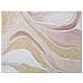 Dipinto Su Tela Pinkly Astratto Effetto Marmo Rosa, Bianco E Oro 80x80 Cm - Foto miniatura 2